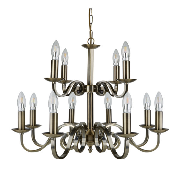 Zipcode Design Bennie 12 Light Candle Style Chandelier Zipcode Design Bennie 12 Light Candle Style Chandelier